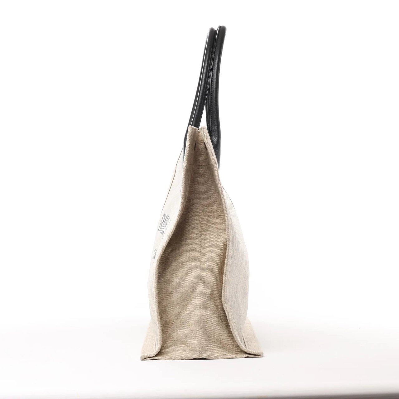 Saint Laurent Saint Laurent Rive Gauche Large Tote Bag in Printed Canvas and Leather in Beige 499290 Beige