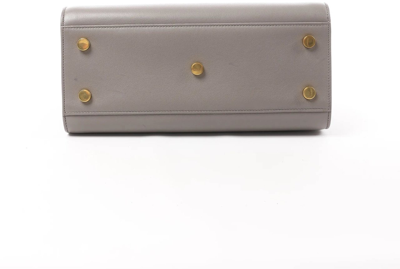 Saint Laurent Saint Laurent Paris Sac de Jour Baby Leather 2Way Handbag in Gray 398710 Grijs