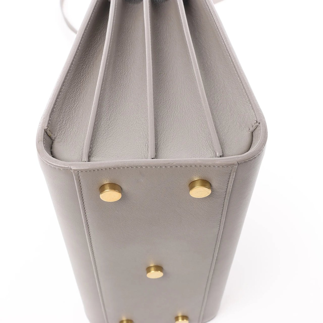 Saint Laurent Saint Laurent Paris Sac de Jour Baby Leather 2Way Handbag in Gray 398710 Grijs