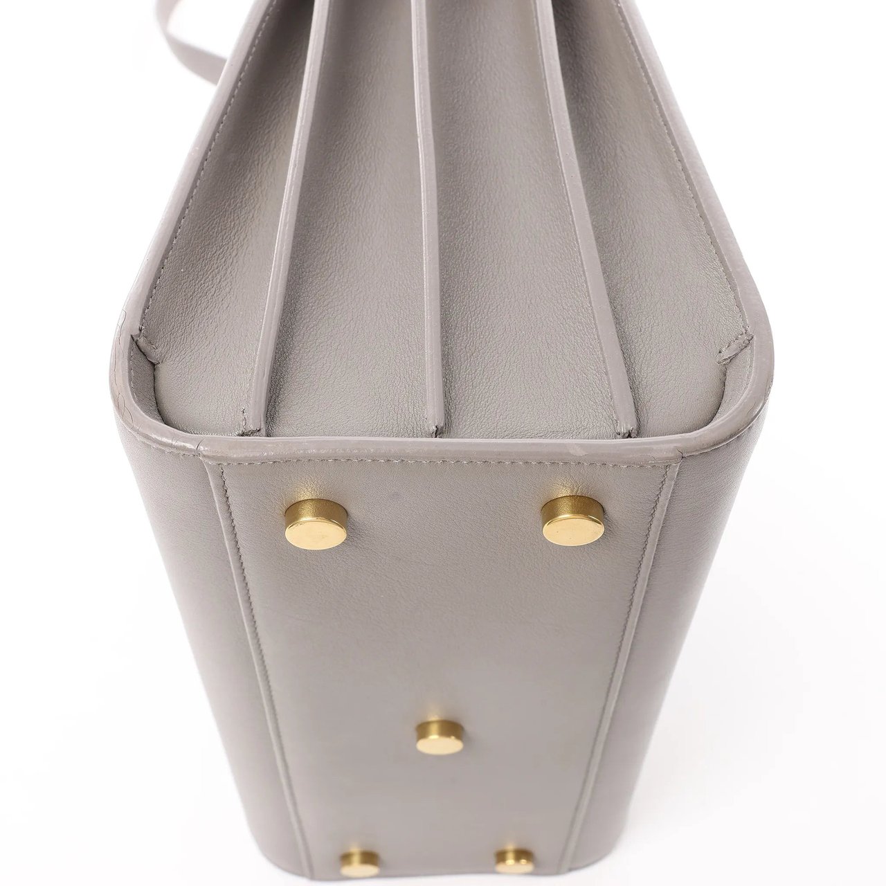 Saint Laurent Saint Laurent Paris Sac de Jour Baby Leather 2Way Handbag in Gray 398710 Grijs