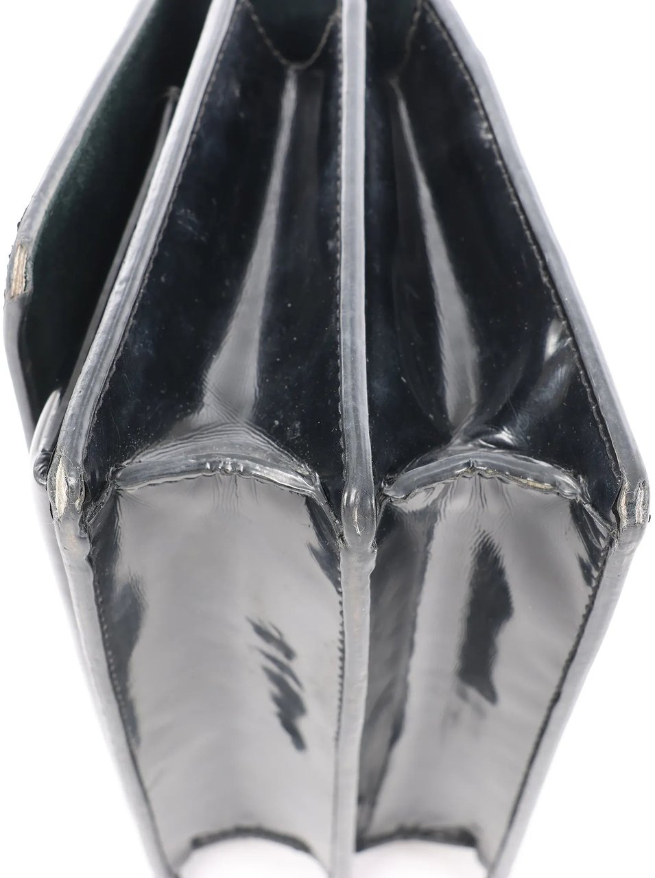 Saint Laurent Saint Laurent Paris Sunset Small Patent Leather Crossbody Bag in Black 441972 Zwart