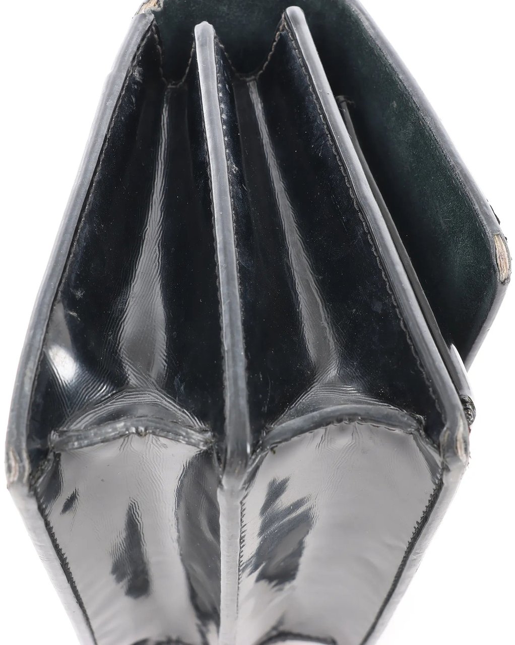 Saint Laurent Saint Laurent Paris Sunset Small Patent Leather Crossbody Bag in Black 441972 Zwart