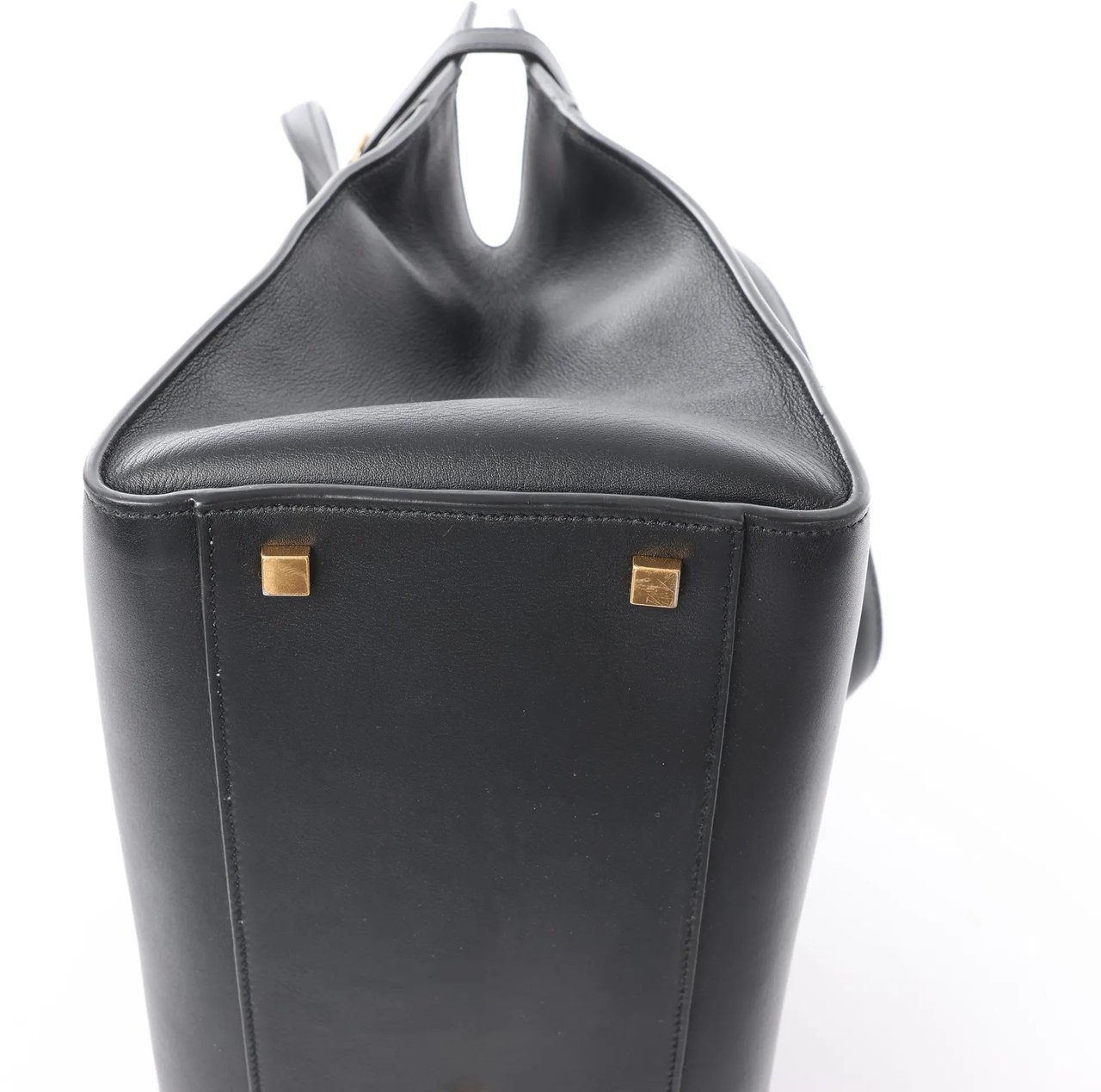 Saint Laurent Paris Manhattan Leather Shoulder bag in Black 553745 Zwart
