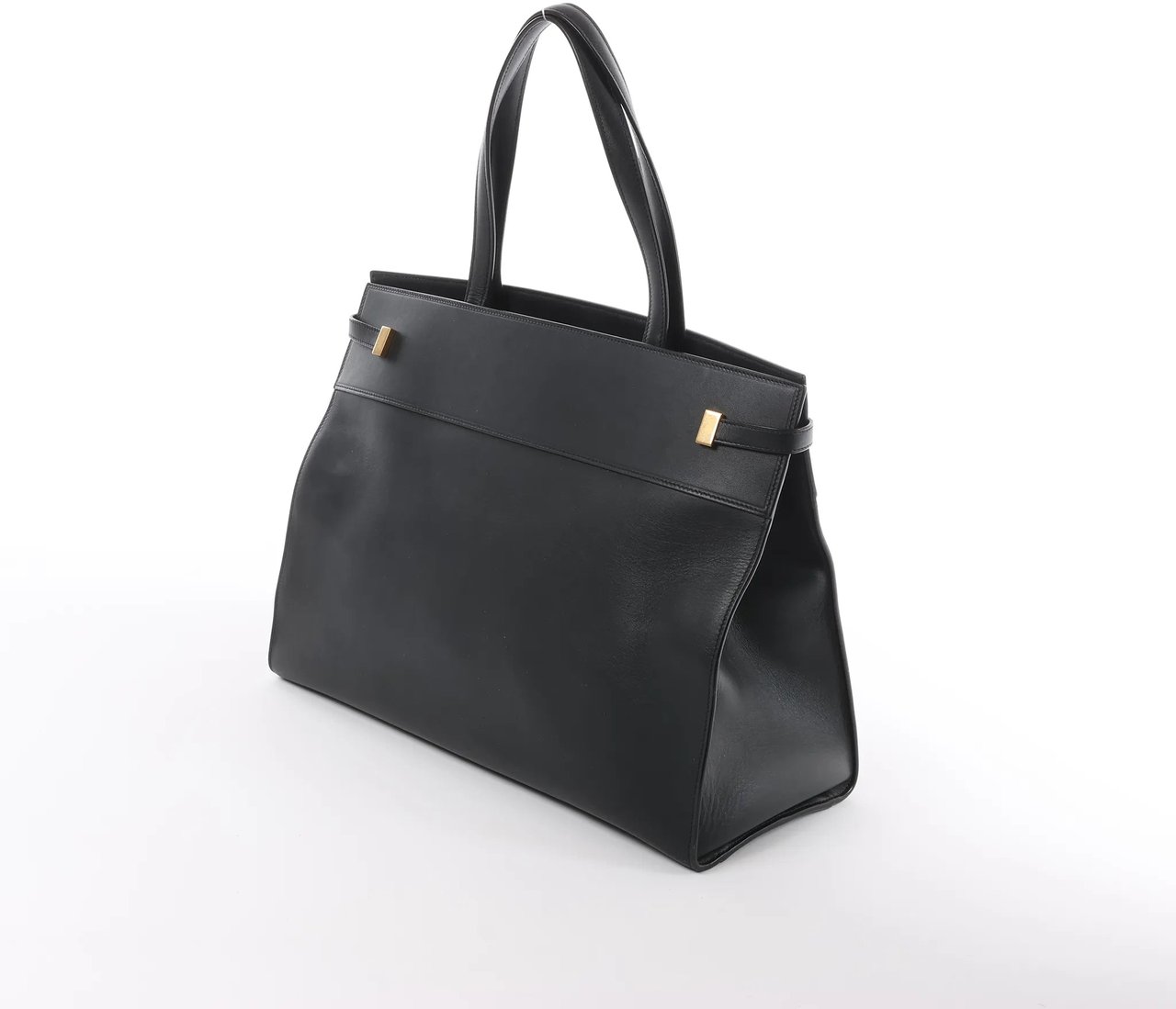 Saint Laurent Paris Manhattan Leather Shoulder bag in Black 553745 Zwart