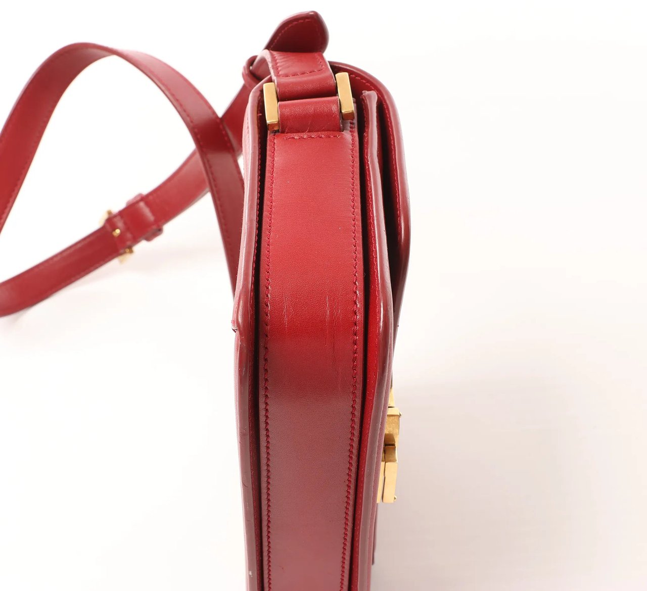 Saint Laurent Saint Laurent Paris Solferino Leather Crossbody bag in Red 634306 Rood