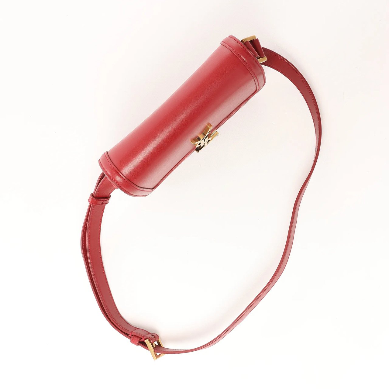 Saint Laurent Saint Laurent Paris Solferino Leather Crossbody bag in Red 634306 Rood
