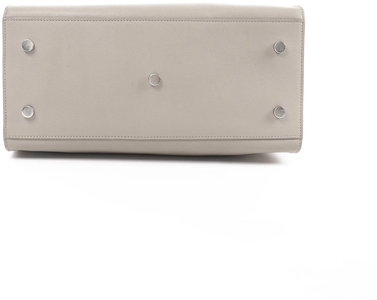 Saint Laurent Paris Baby Cabas Leather 2Way Handbag in Gray 424869 Grijs