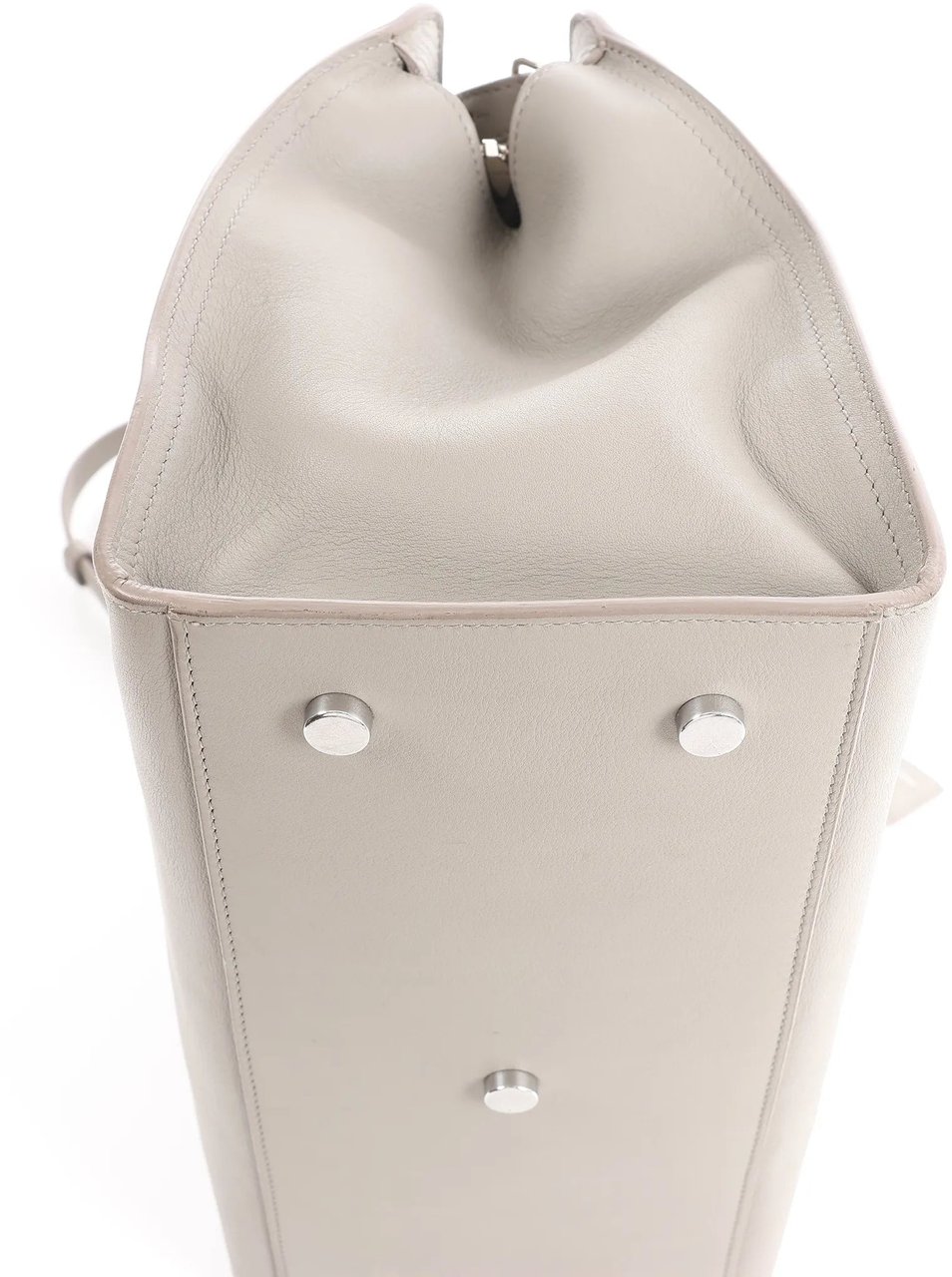 Saint Laurent Paris Baby Cabas Leather 2Way Handbag in Gray 424869 Grijs