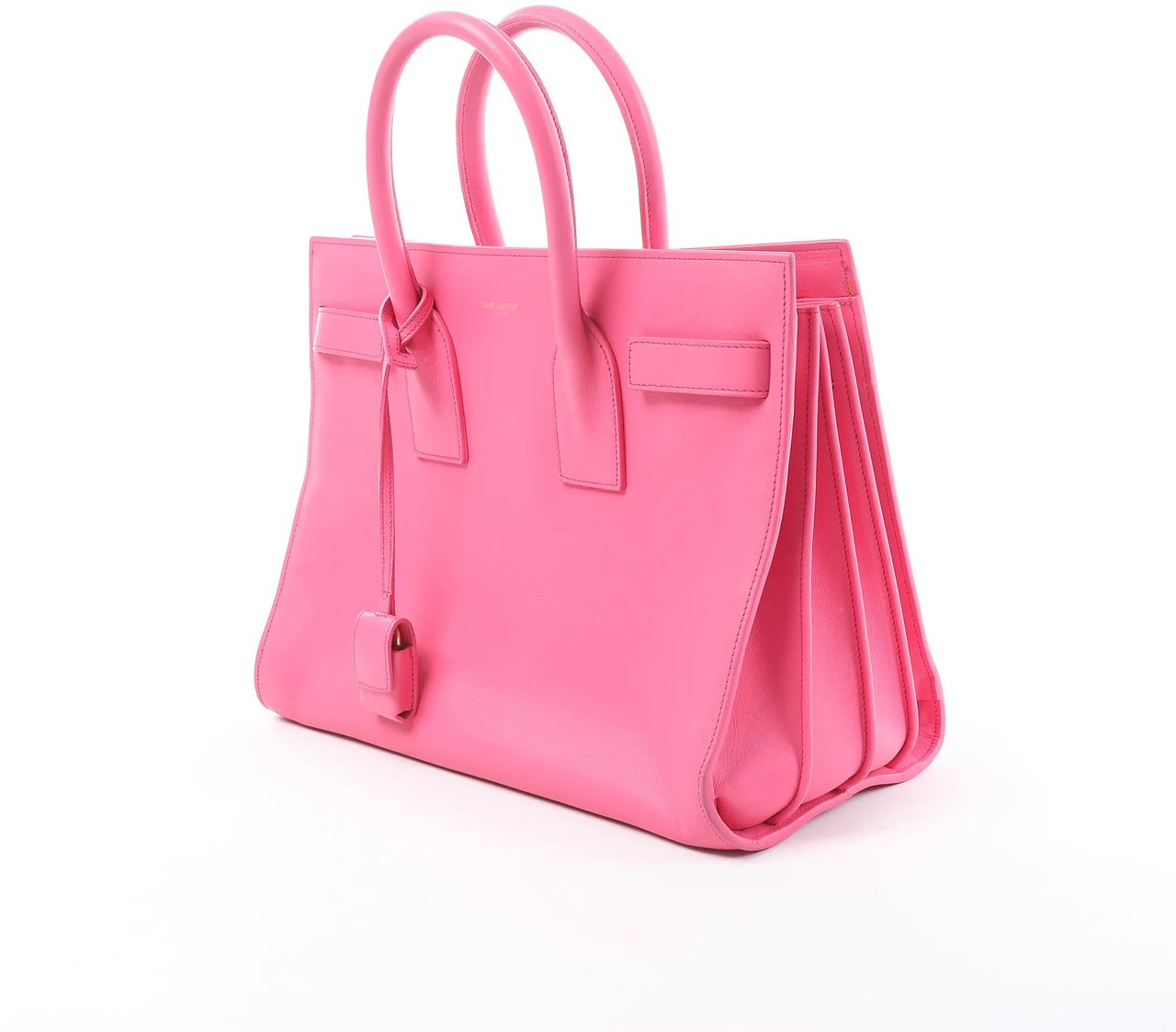 Saint Laurent Paris Sac de Jour Leather Handbag in Pink 324823 Roze