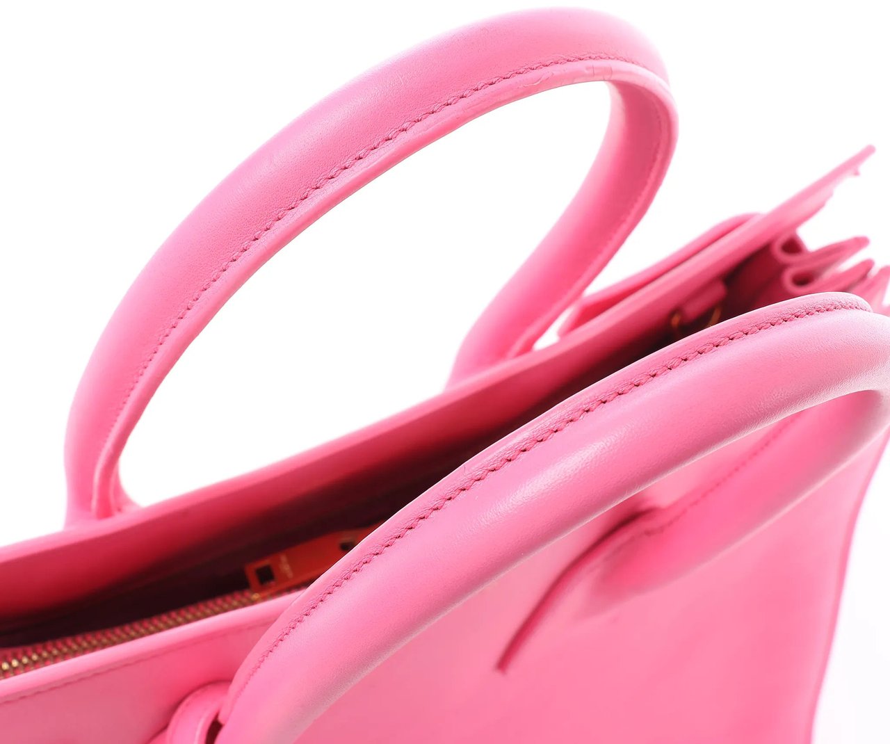 Saint Laurent Paris Sac de Jour Leather Handbag in Pink 324823 Roze