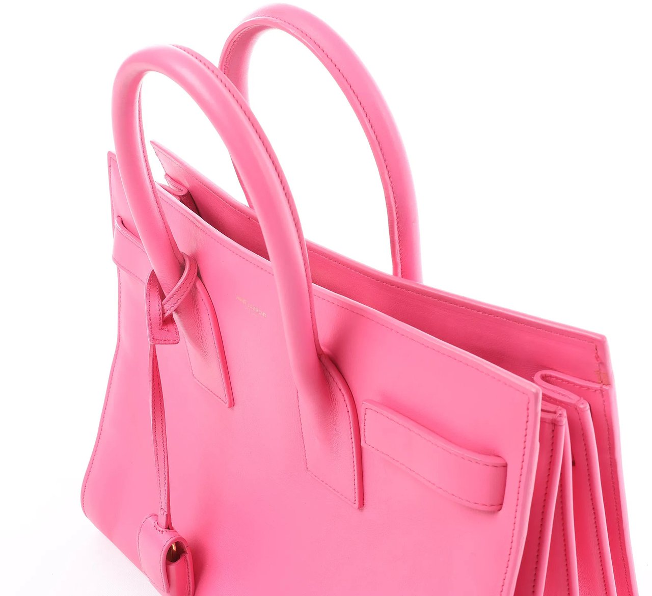 Saint Laurent Paris Sac de Jour Leather Handbag in Pink 324823 Roze