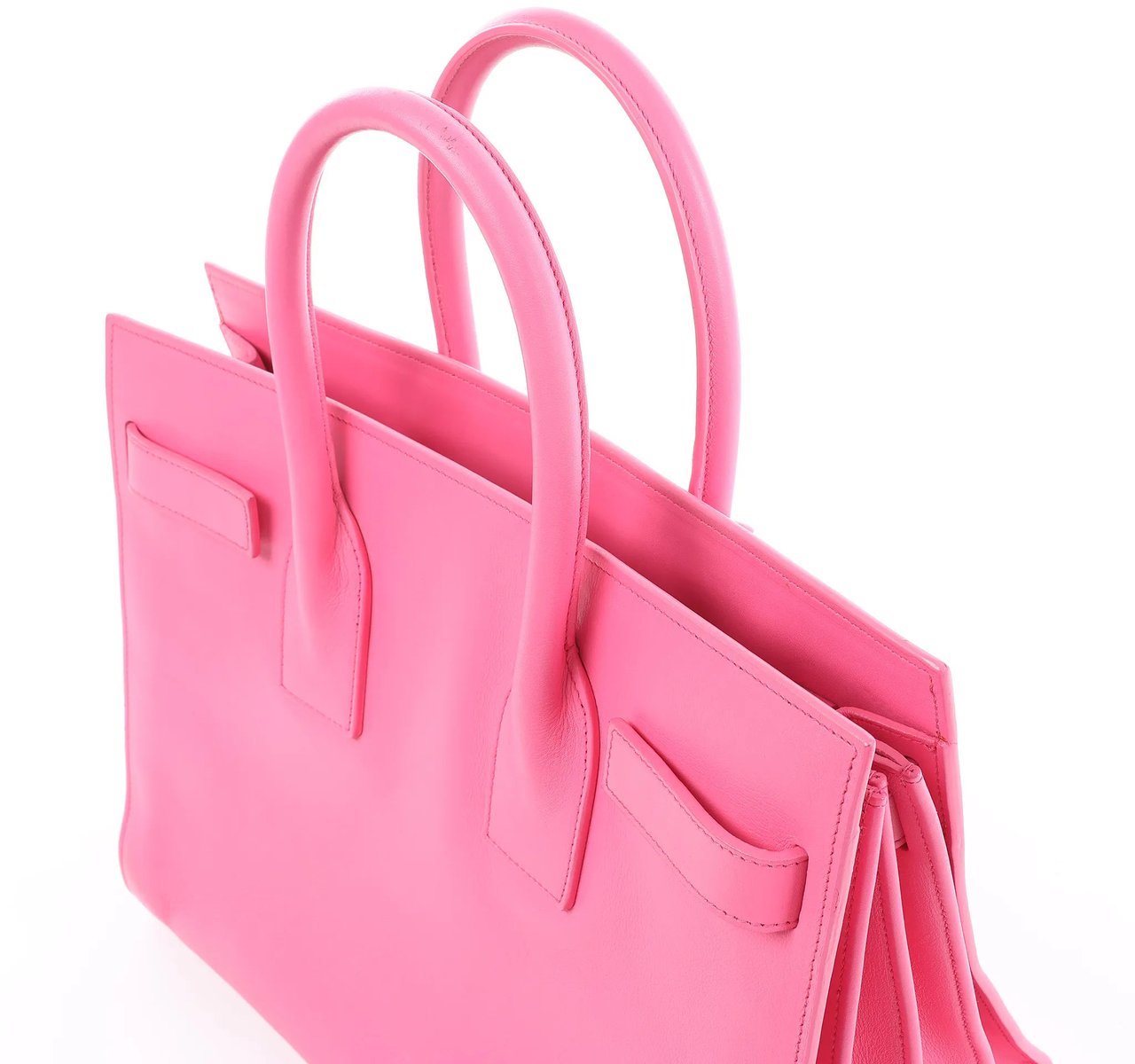 Saint Laurent Paris Sac de Jour Leather Handbag in Pink 324823 Roze