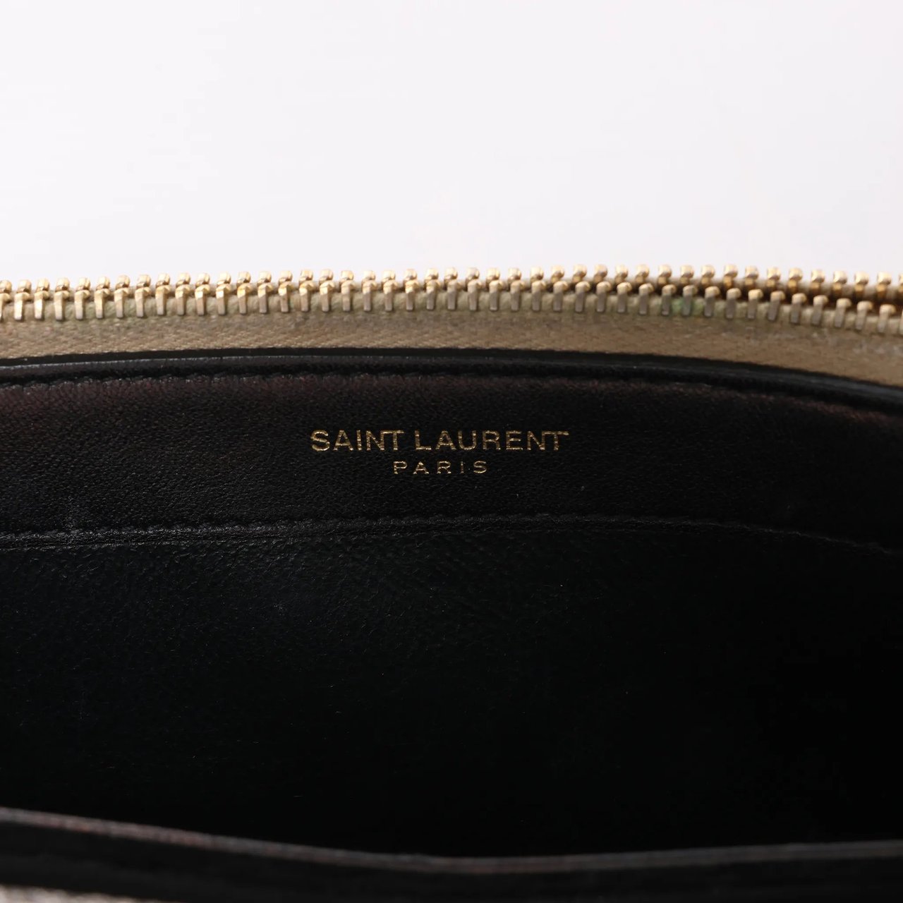 Saint Laurent Paris Kate Small Tassel Crossbody Bag in Silver Glitter Zilver