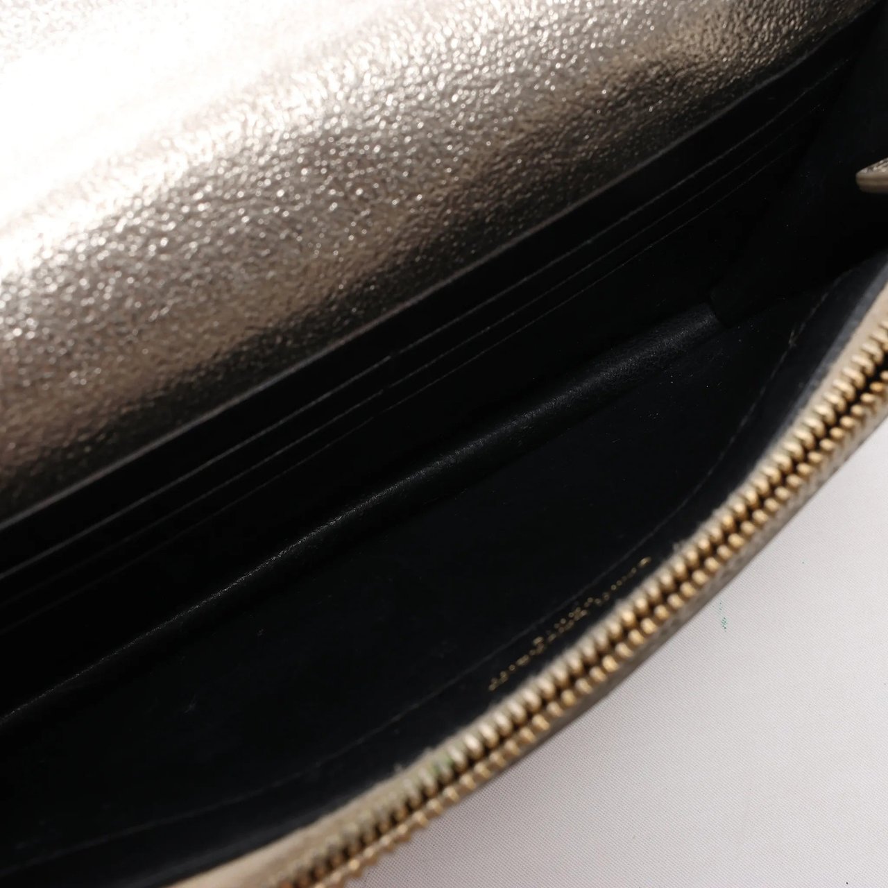Saint Laurent Paris Kate Small Tassel Crossbody Bag in Silver Glitter Zilver