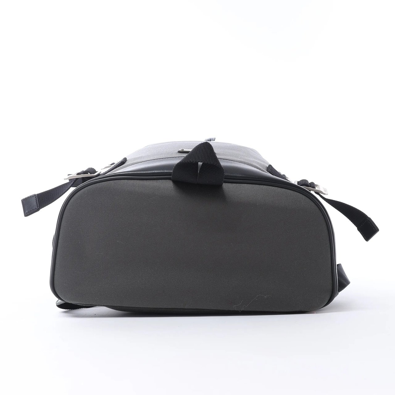 Saint Laurent Paris Livington Canvas & Leather Backpack in Gray 481005 Grijs