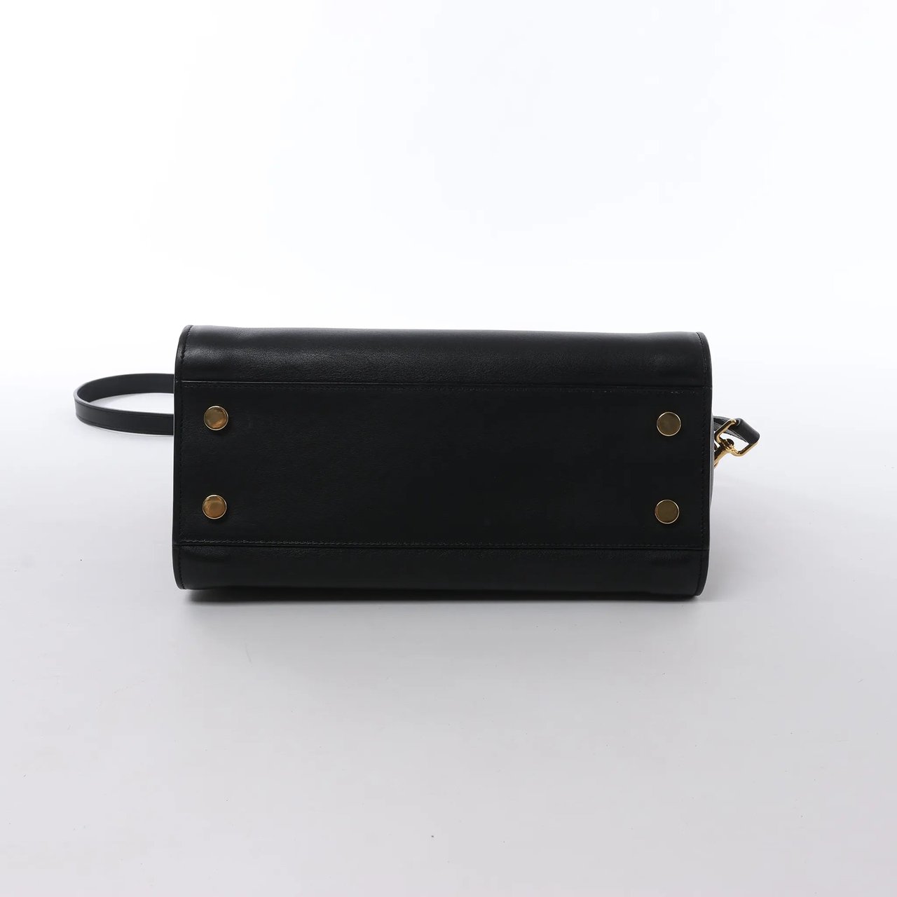 Saint Laurent Paris Baby Cabas Leather Handbag in Black 372087 Zwart