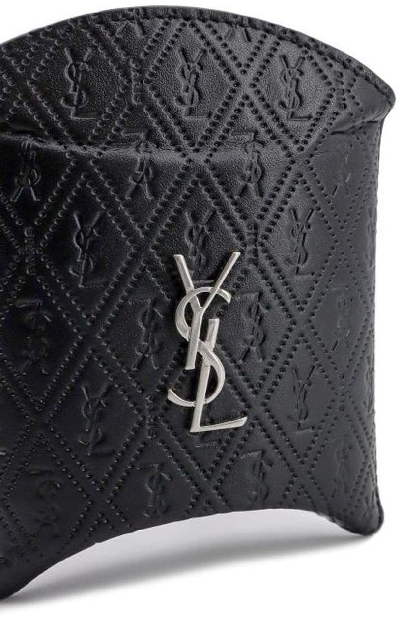 Saint Laurent Saint Laurent Cassandre Airpods Case Zwart