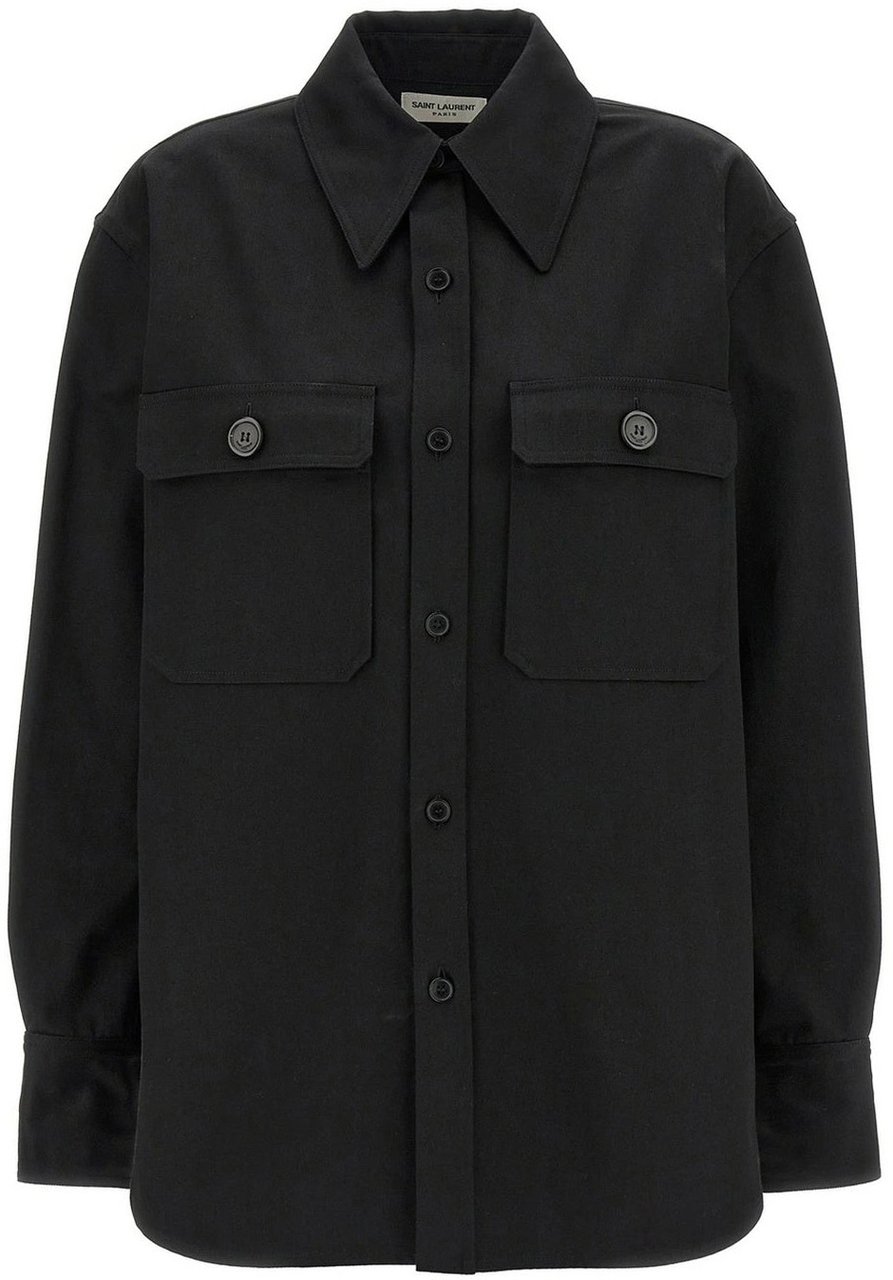 Saint Laurent Saint Laurent Cotton Shirt Zwart