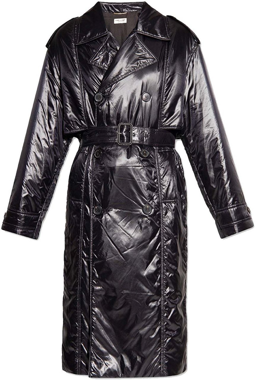 Saint Laurent Saint Laurent Lightweight Padded Coat Zwart