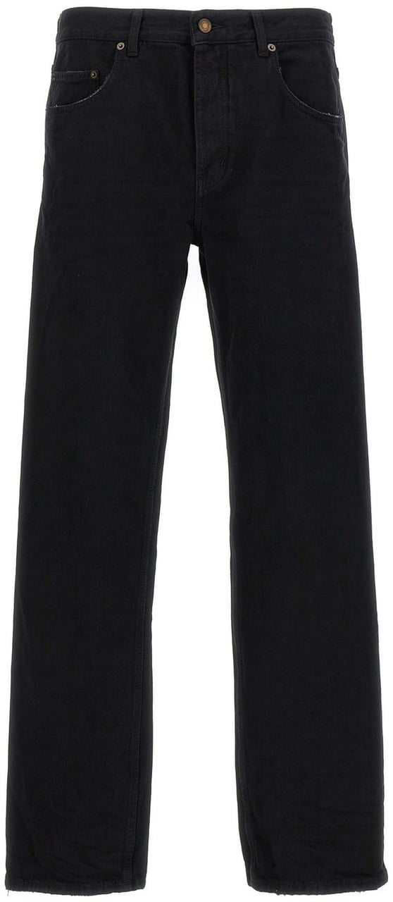 Saint Laurent Saint Laurent Long Baggy Denim Jeans Zwart