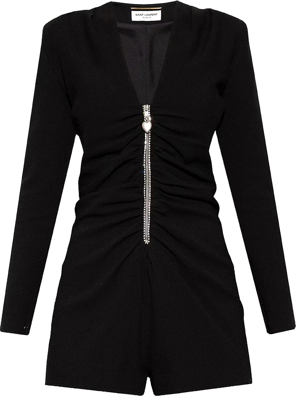 Saint Laurent Saint Laurent Long Sleeves Jumpsuit Zwart