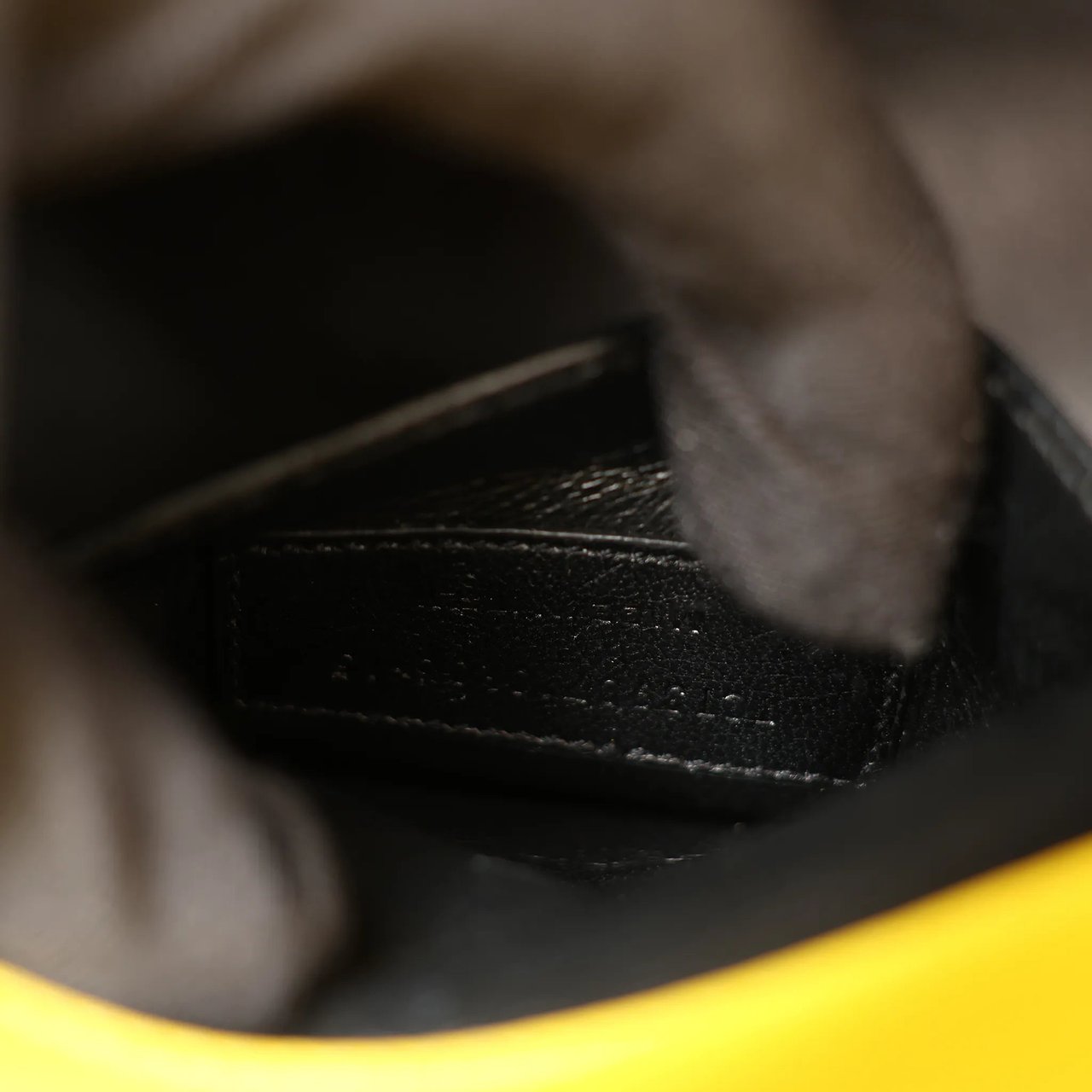 Saint Laurent Paris Sac de Jour Nano Leather 2Way Handbag Yellow 398710 Geel