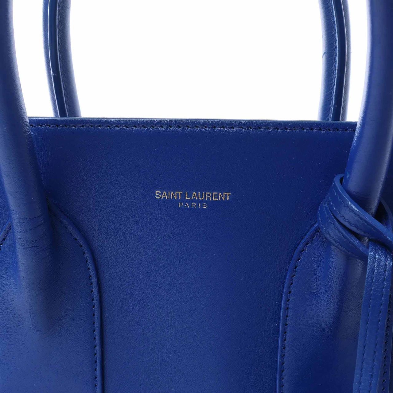 Saint Laurent Paris Sac de Jour Leather 2way Handbag in Blue 324823 Blauw