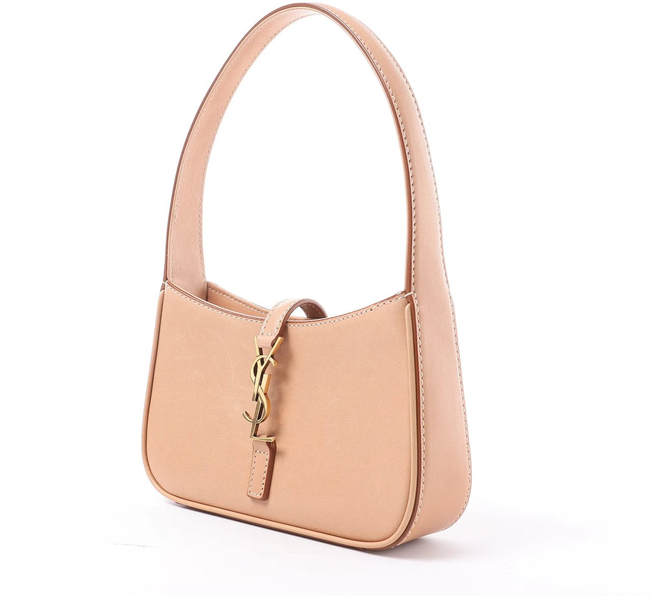 Saint Laurent Le 5 à 7 Mini Hobo Handbag in Beige 710318 Roze