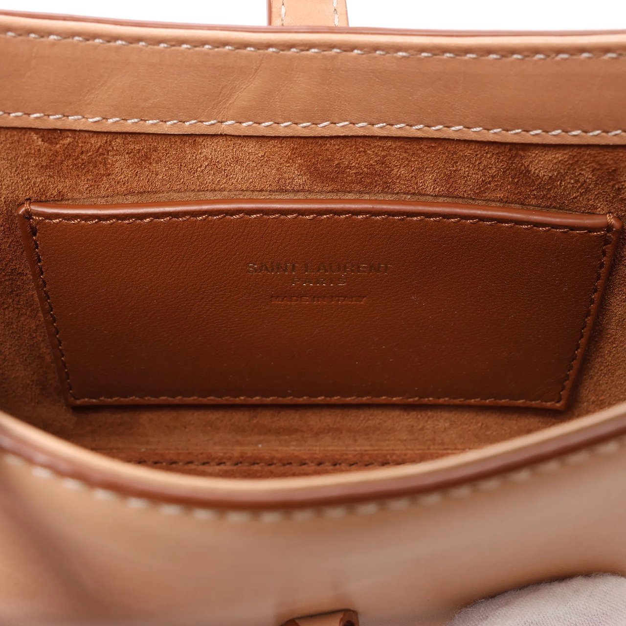 Saint Laurent Le 5 à 7 Mini Hobo Handbag in Beige 710318 Roze