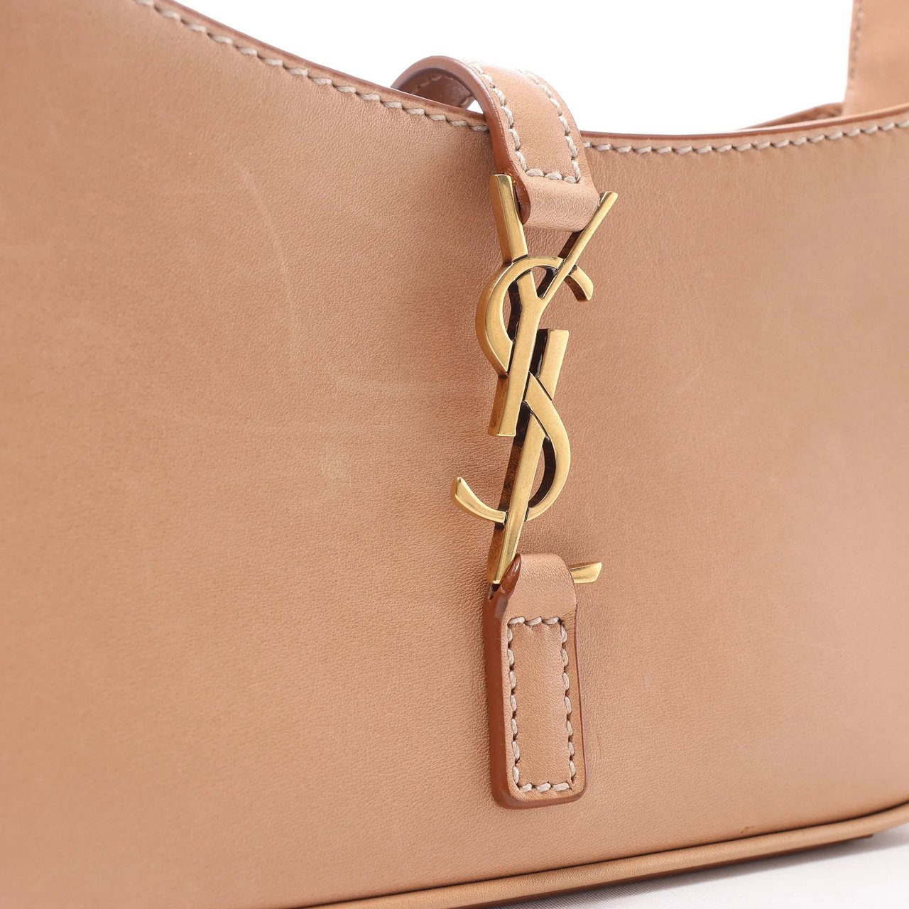 Saint Laurent Le 5 à 7 Mini Hobo Handbag in Beige 710318 Roze
