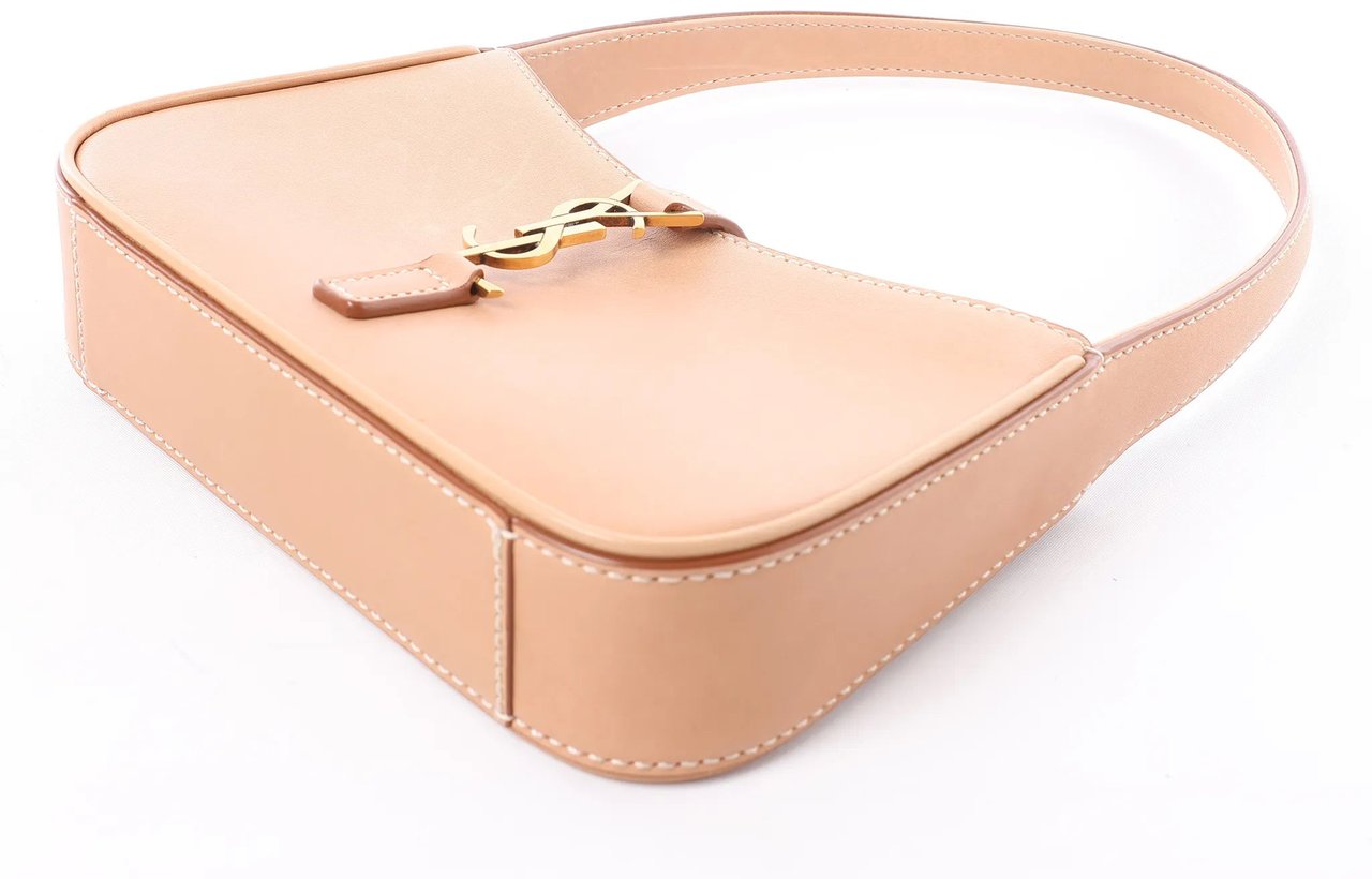 Saint Laurent Le 5 à 7 Mini Hobo Handbag in Beige 710318 Roze