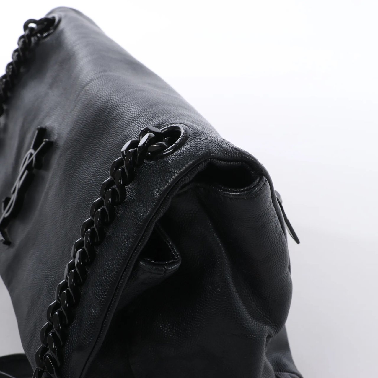Saint Laurent Paris West Hollywood Leather Chain Shoulder Bag in Black 574106 Zwart