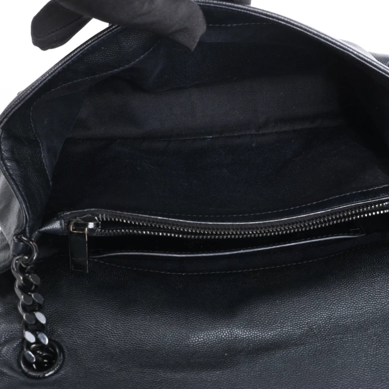 Saint Laurent Paris West Hollywood Leather Chain Shoulder Bag in Black 574106 Zwart