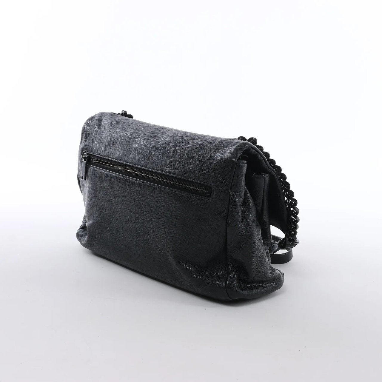Saint Laurent Paris West Hollywood Leather Chain Shoulder Bag in Black 574106 Zwart