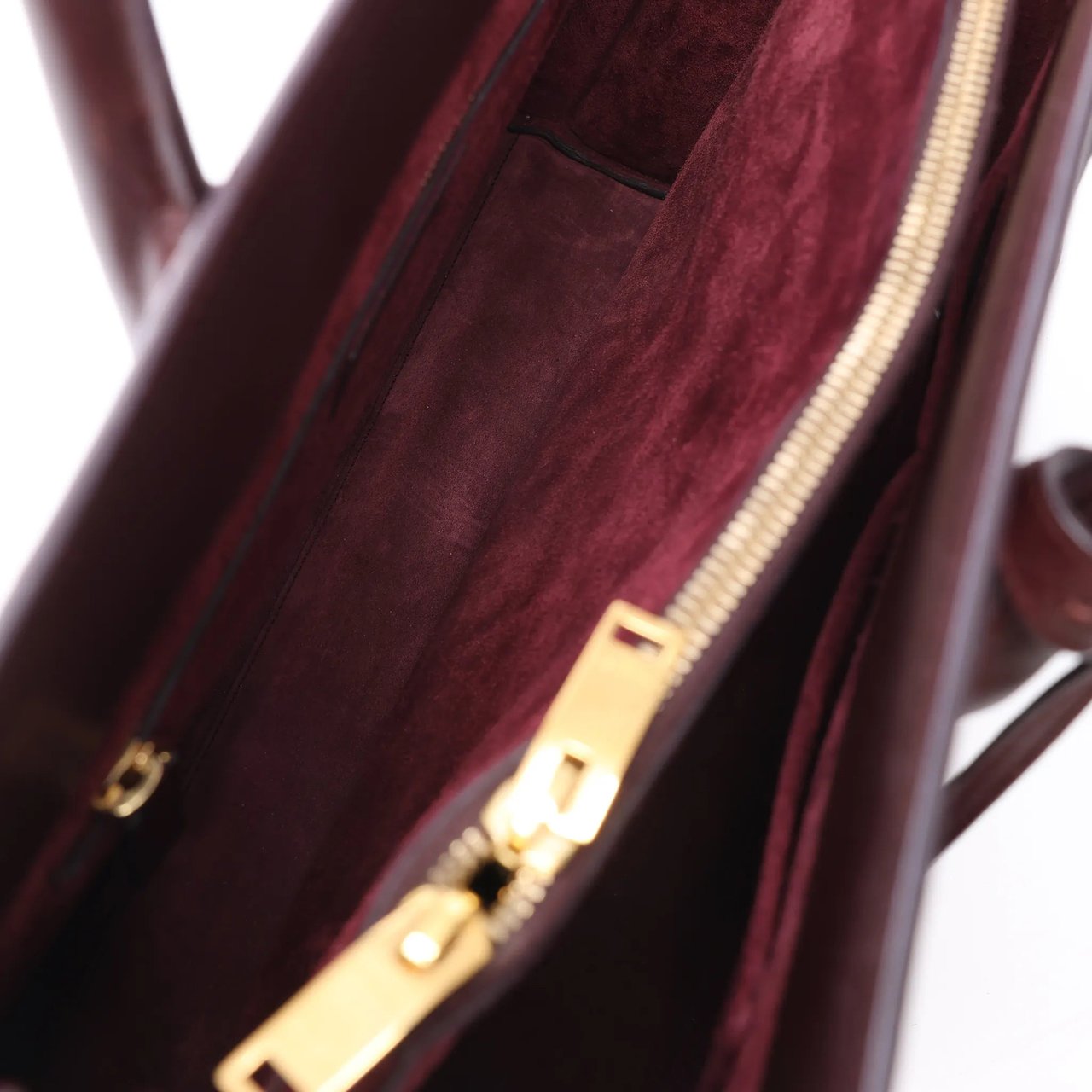 Saint Laurent Paris Sac de Jour Leather Handbag in Burgundy 347543 Divers