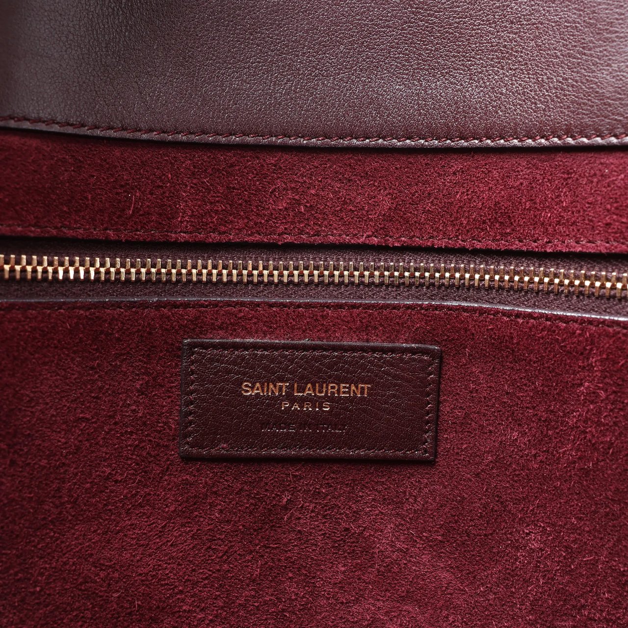 Saint Laurent Paris Sac de Jour Leather Handbag in Burgundy 347543 Divers