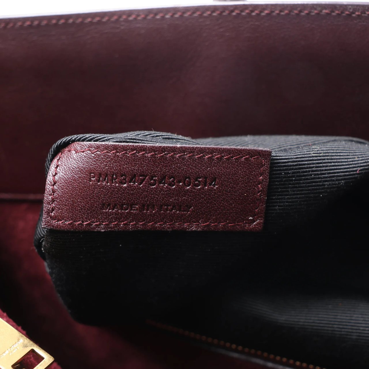 Saint Laurent Paris Sac de Jour Leather Handbag in Burgundy 347543 Divers