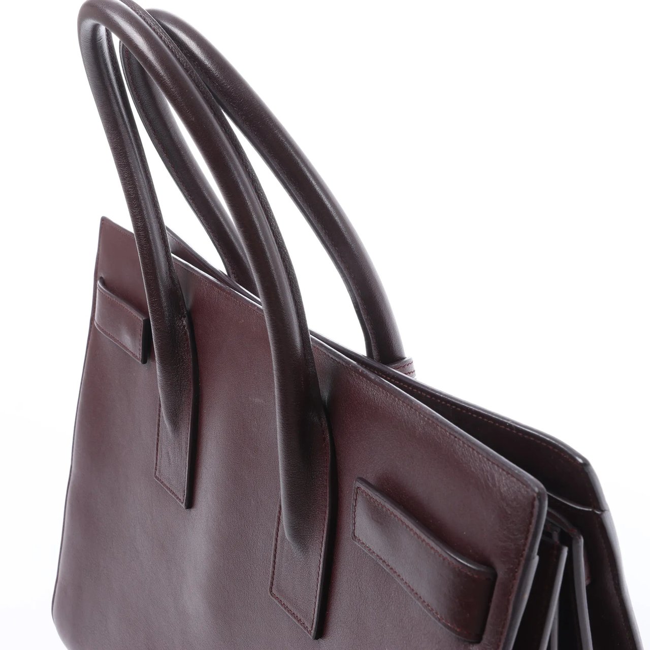 Saint Laurent Paris Sac de Jour Leather Handbag in Burgundy 347543 Divers