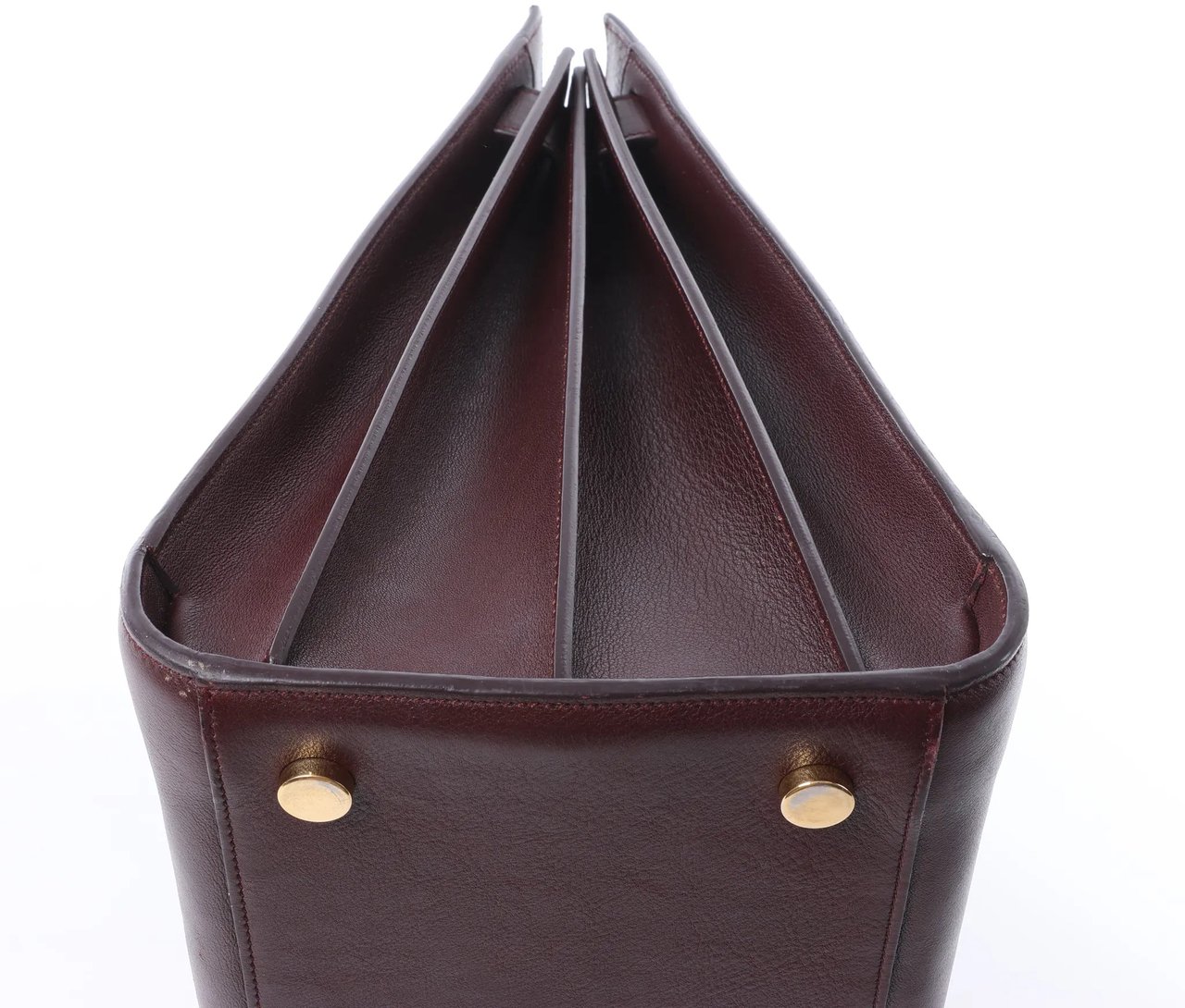 Saint Laurent Paris Sac de Jour Leather Handbag in Burgundy 347543 Divers