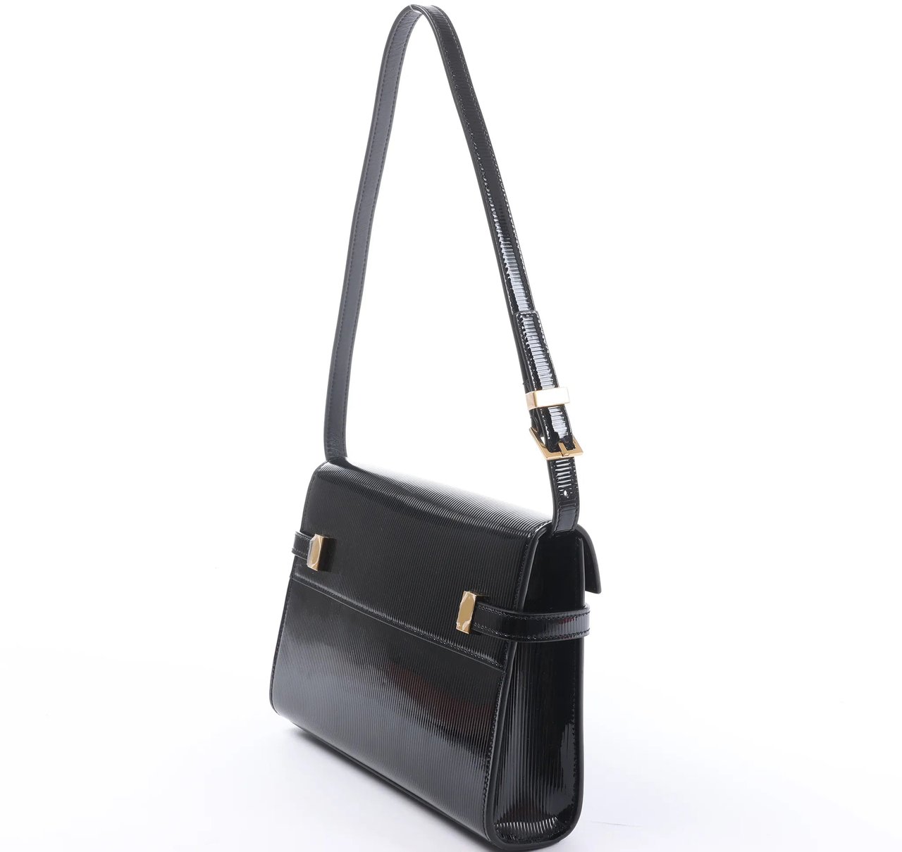 Saint Laurent Paris Manhattan Patent Leather Shoulder bag in Black 675626 Zwart