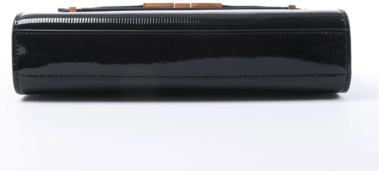 Saint Laurent Paris Manhattan Patent Leather Shoulder bag in Black 675626 Zwart