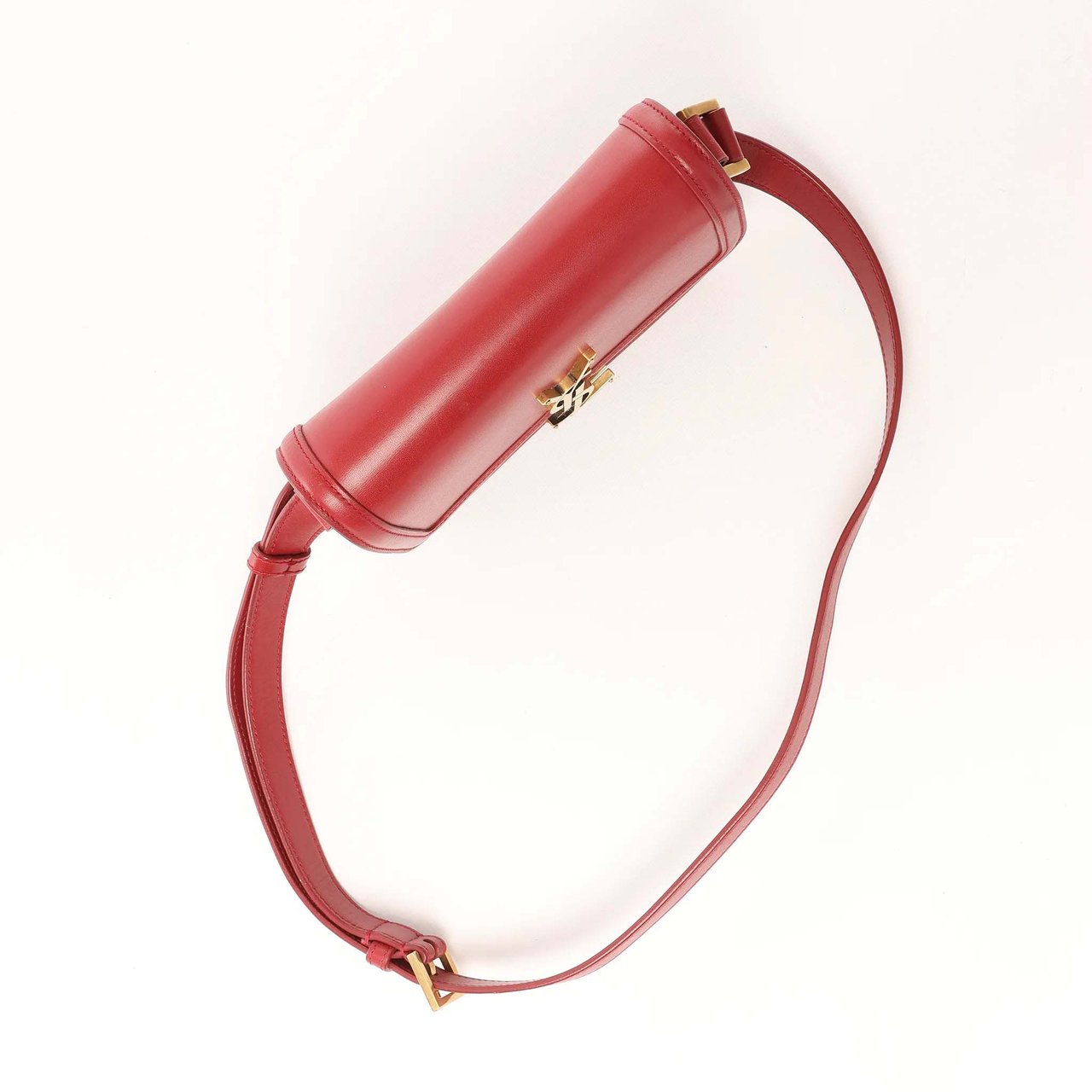Saint Laurent Paris Solferino Leather Crossbody bag in Red 634306 Rood