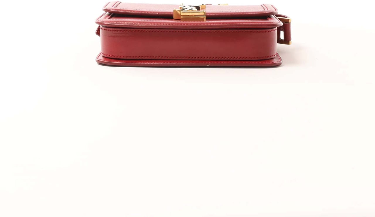 Saint Laurent Paris Solferino Leather Crossbody bag in Red 634306 Rood