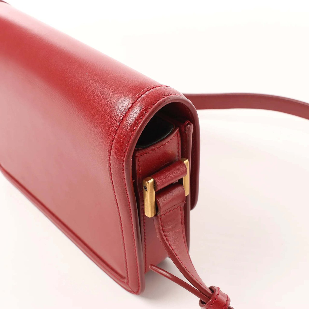 Saint Laurent Paris Solferino Leather Crossbody bag in Red 634306 Rood