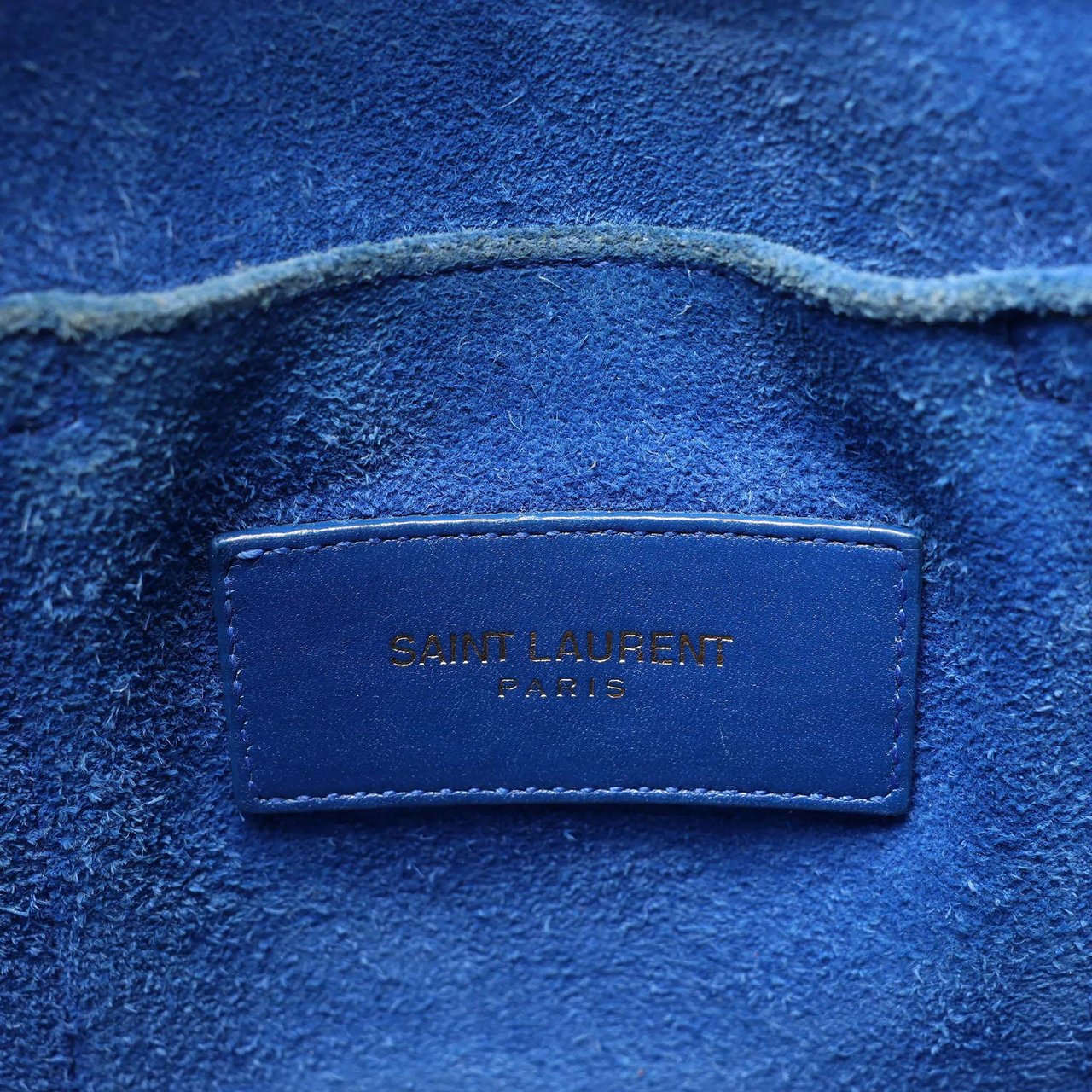 Saint Laurent Paris Sac de Jour Nano Leather 2Way Handbag Blue 340778 Blauw
