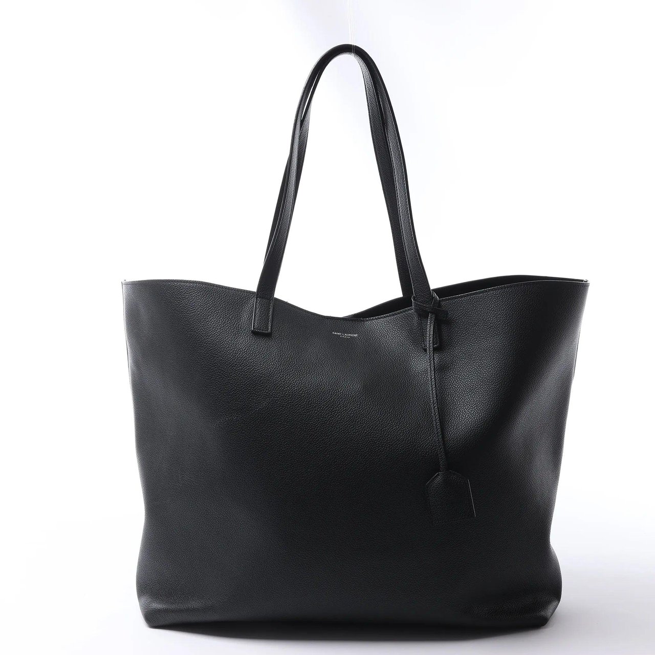 Saint Laurent Paris Shopping Leather Shoulder Bag in Black 683655 Zwart