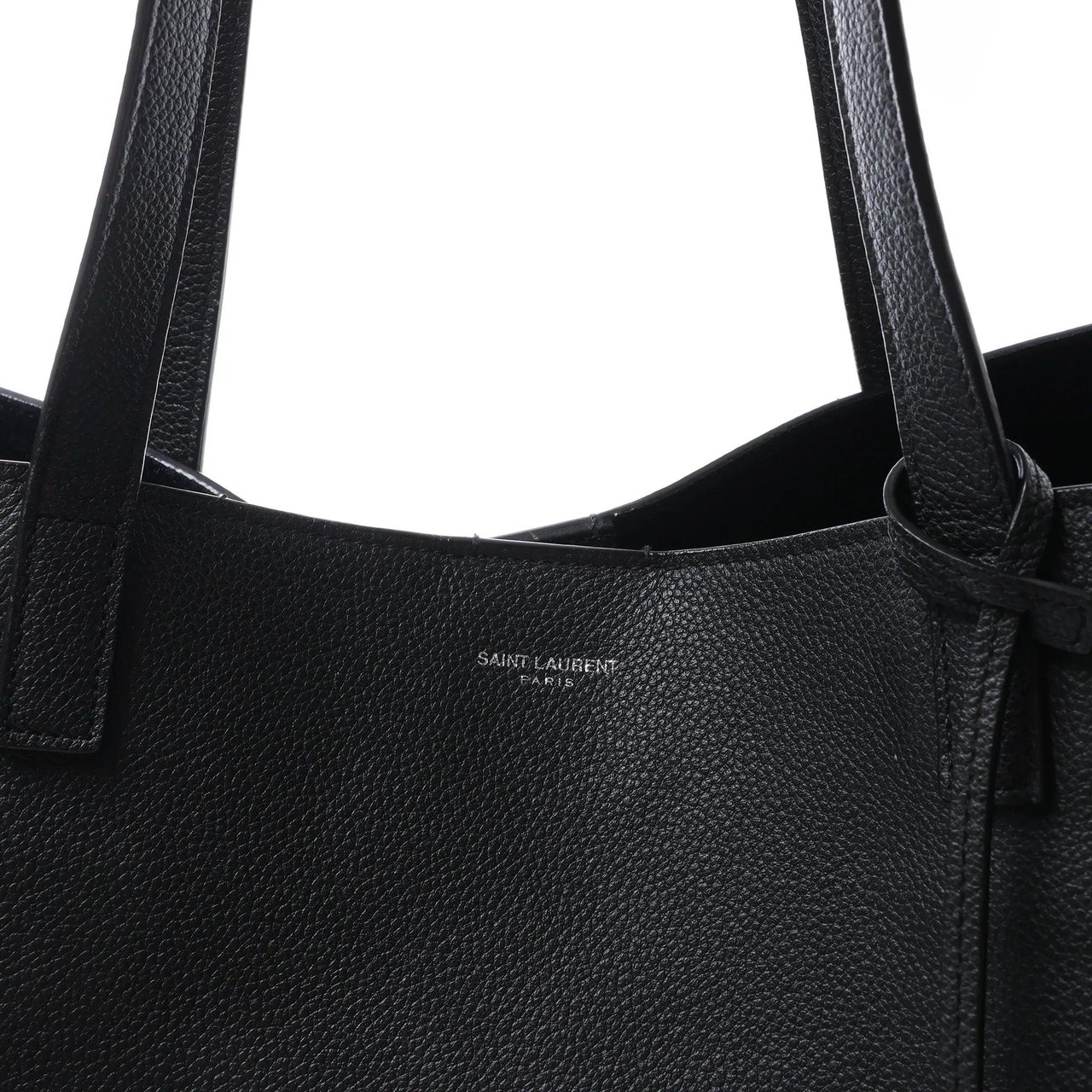 Saint Laurent Paris Shopping Leather Shoulder Bag in Black 683655 Zwart