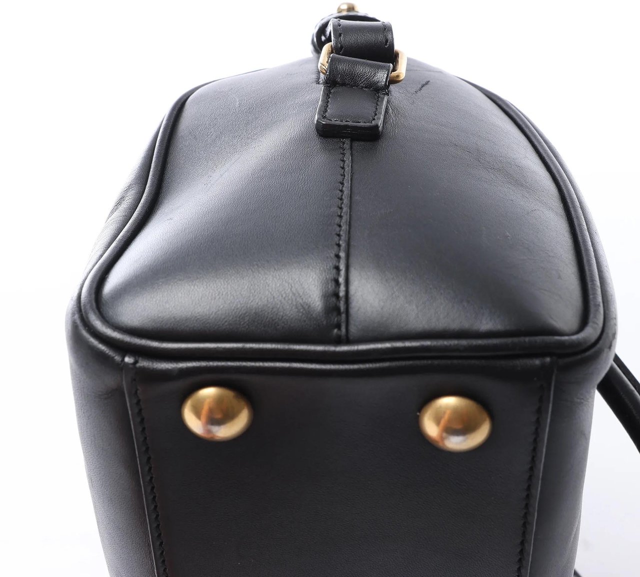 Saint Laurent Paris Duffle Baby Leather 2Way Handbag in Black 330958 Zwart