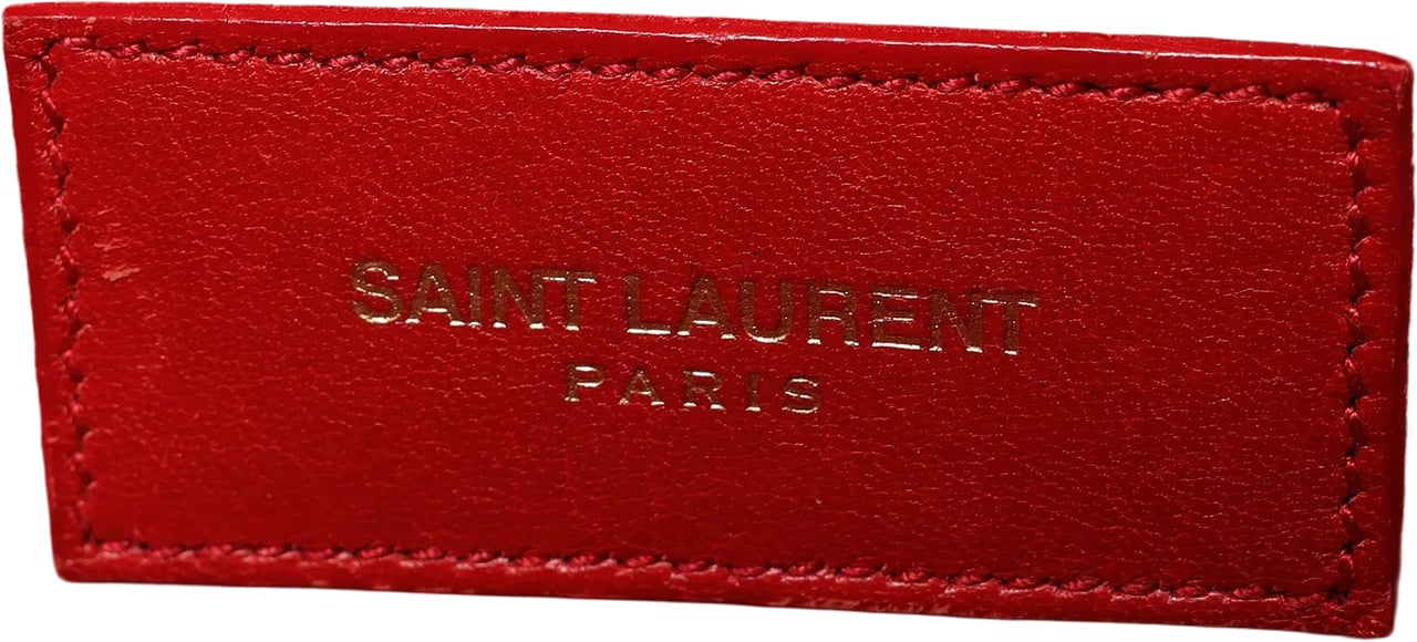 Saint Laurent Paris Sac de Jour Nano Leather Handbag in Red Rood
