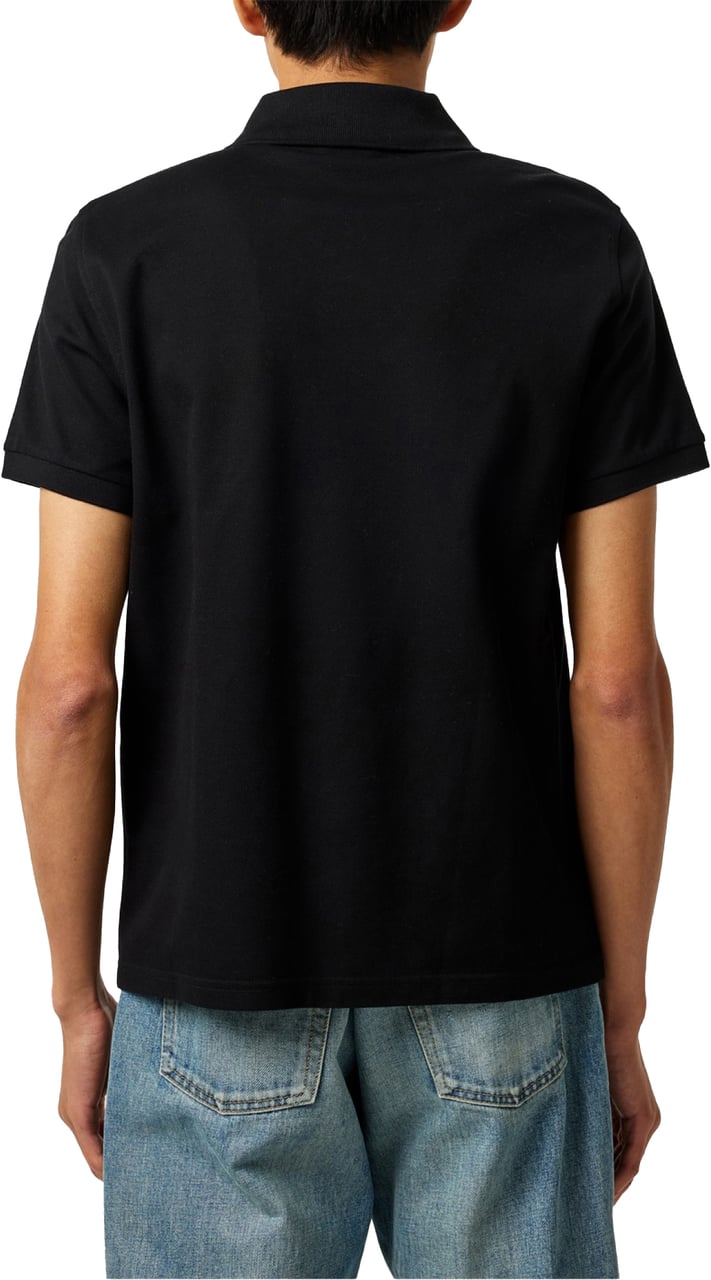 Saint Laurent Cassandre Ysl Logo Polo Shirt Zwart